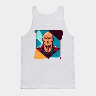 The design is inspired by the pop art movement, with the use of bright colors, geometric patterns and popular icons. Tank Top